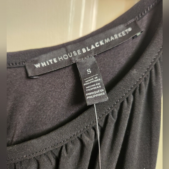 White House Black Market Black Wide Leg Jumpsuit, Size Small NWT - Picture 7 of 9